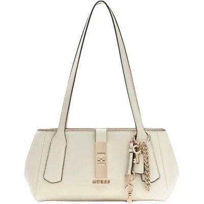 Guess Sac Brooke Satchel Off White One Size unisex - Publicité Guess Sac Brooke Satchel Off White One Size unisex - Publicité