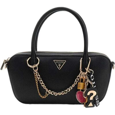 Guess Sac Davina Small Satchel Black One Size unisex - Publicité Guess Sac Davina Small Satchel Black One Size unisex - Publicité