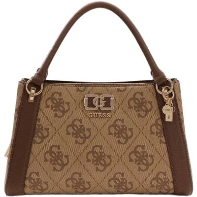 Guess Sac Karnilla Logo Latte Logo / Brown One Size unisex - Publicité Guess Sac Karnilla Logo Latte Logo / Brown One Size unisex - Publicité