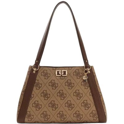 Guess Sac Porté épaule Isemay Latte Logo / Brown One Size unisex - Publicité Guess Sac Porté épaule Isemay Latte Logo / Brown One Size unisex - Publicité