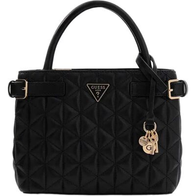 Guess Sac Paisleigh Small Satchel Black One Size unisex - Publicité Guess Sac Paisleigh Small Satchel Black One Size unisex - Publicité