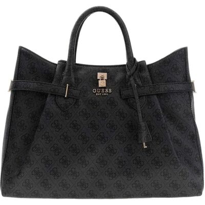 Guess Sac Yesba Satchel Coal Logo One Size unisex - Publicité Guess Sac Yesba Satchel Coal Logo One Size unisex - Publicité