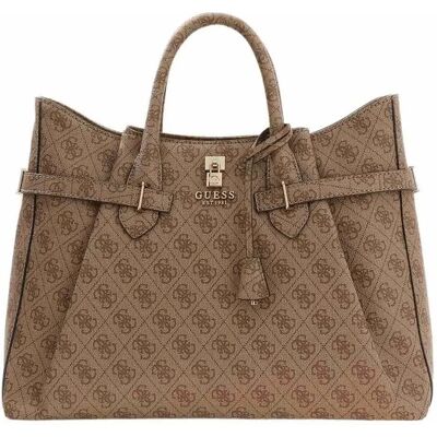 Guess Sac Yesba Satchel Latte Logo One Size unisex - Publicité Guess Sac Yesba Satchel Latte Logo One Size unisex - Publicité