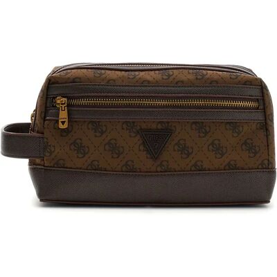 Guess Trousse De Toilette Berlin Small Coffee One Size unisex - Publicité Guess Trousse De Toilette Berlin Small Coffee One Size unisex - Publicité