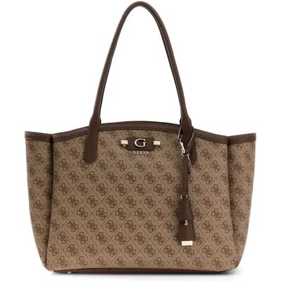 Guess Sac Porté épaule Lindsey Latte Logo One Size unisex - Publicité Guess Sac Porté épaule Lindsey Latte Logo One Size unisex - Publicité