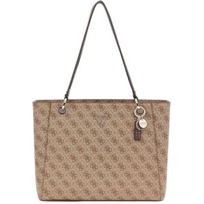 Guess Sac Porté épaule Noelle Ii Latte Logo / Brown One Size unisex - Publicité Guess Sac Porté épaule Noelle Ii Latte Logo / Brown One Size unisex - Publicité