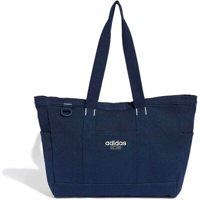 Adidas Sac Porté épaule Canvas Tote 31l Night Indigo / Ivory One Size unisex - Publicité Adidas Sac Porté épaule Canvas Tote 31l Night Indigo / Ivory One Size unisex - Publicité