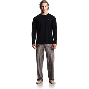 Giorgio Armani Emporio Armani Pyjama à Manches Longues Em000611_af18885 Black / Iron Check S Homme - Publicité Giorgio Armani Emporio Armani Pyjama à Manches Longues Em000611_af18885 Black / Iron Check S Homme - Publicité