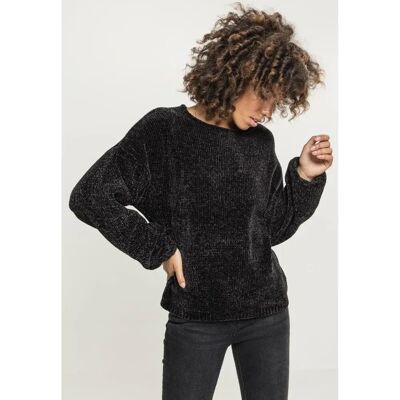 Urban Classics Pull Chenille Black 5XL - Publicité Urban Classics Pull Chenille Black 5XL - Publicité