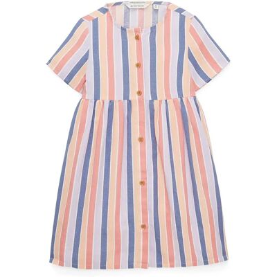 Tom Tailor Robe à Manches Courtes Striped Vertical Multicolor Stripe 104-110 cm - Publicité Tom Tailor Robe à Manches Courtes Striped Vertical Multicolor Stripe 104-110 cm - Publicité