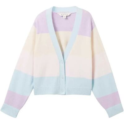 Tom Tailor Cardigan 1038229 Cosy Knit Big Multicolor Stripe 92-98 cm - Publicité Tom Tailor Cardigan 1038229 Cosy Knit Big Multicolor Stripe 92-98 cm - Publicité