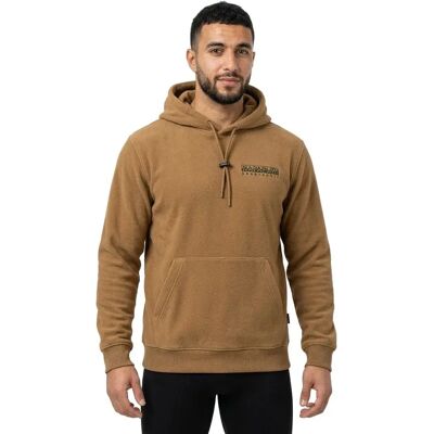 Sweat à Capuche Napapijri Telemark - Beige Bistre - Style décontracté - Publicité Sweat à Capuche Napapijri Telemark - Beige Bistre - Style décontracté - Publicité