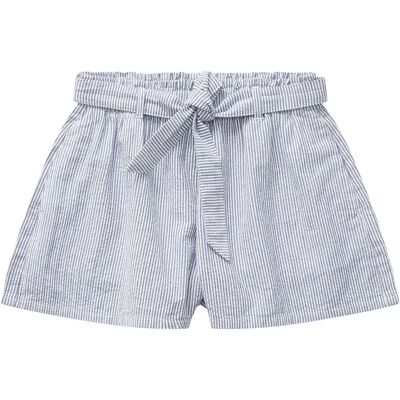 Tom Tailor Short 1031779 Belted Striped Thin Blue Vertical Stripe 128 cm - Publicité Tom Tailor Short 1031779 Belted Striped Thin Blue Vertical Stripe 128 cm - Publicité