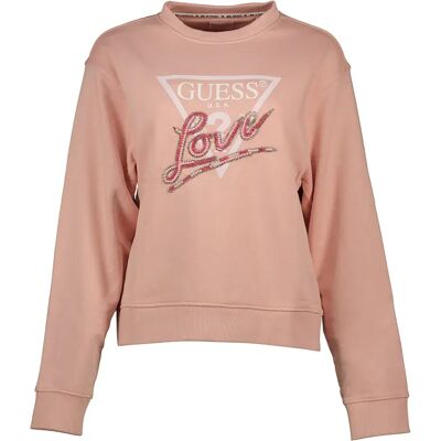 Guess Sweat-shirt Cn Love Triangle Pink Pearl L - Publicité Guess Sweat-shirt Cn Love Triangle Pink Pearl L - Publicité