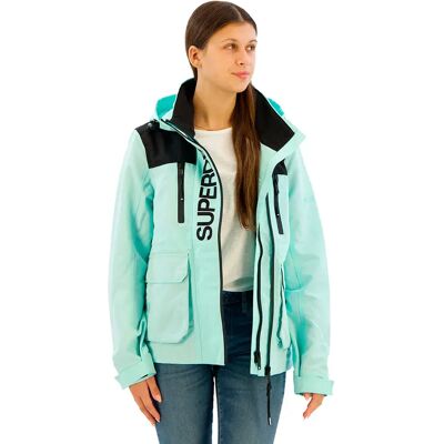 Superdry Veste Colour Block Ult Windbreaker Cali Blue/Black 2XS - Publicité Superdry Veste Colour Block Ult Windbreaker Cali Blue/Black 2XS - Publicité