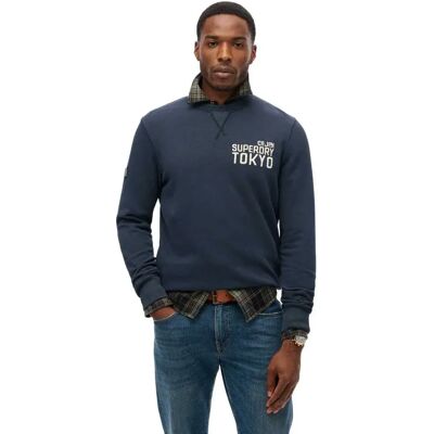Superdry Sweat-shirt Workwear Applique Eclipse Navy 2XL Homme - Publicité Superdry Sweat-shirt Workwear Applique Eclipse Navy 2XL Homme - Publicité