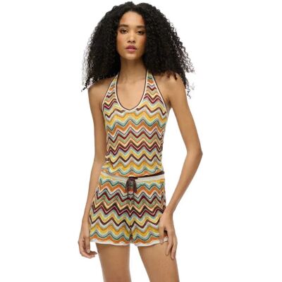 Superdry Short Zigzag Mint Zigzag Stripe 2XS Femme - Publicité Superdry Short Zigzag Mint Zigzag Stripe 2XS Femme - Publicité