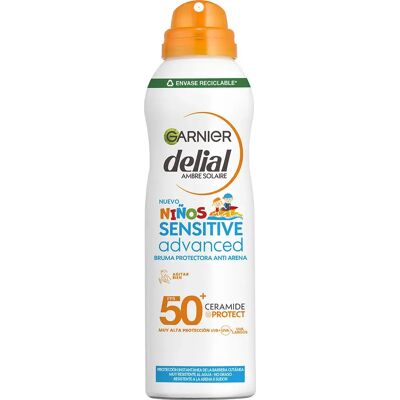 Garnier Kids Sensitive Advanced Brume Anti-sable SPF50+ - Publicité Garnier Kids Sensitive Advanced Brume Anti-sable SPF50+ - Publicité