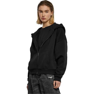 Urban Classics Sweat-shirt à Zip Boxy Black 5XL - Publicité Urban Classics Sweat-shirt à Zip Boxy Black 5XL - Publicité
