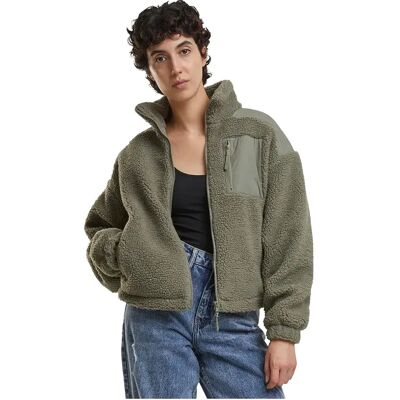 Urban Classics Veste Sherpa Mix Pale Green 5XL - Publicité Urban Classics Veste Sherpa Mix Pale Green 5XL - Publicité