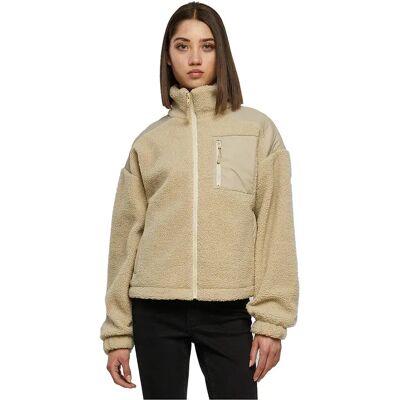 Urban Classics Veste Sherpa Mix Wet Sand L - Publicité Urban Classics Veste Sherpa Mix Wet Sand L - Publicité