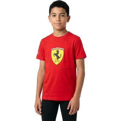 Puma T-shirt à Manches Courtes Ferrari Sportswear Colored Big Shield Rosso Corsa 13-14 Années - Publicité Puma T-shirt à Manches Courtes Ferrari Sportswear Colored Big Shield Rosso Corsa 13-14 Années - Publicité