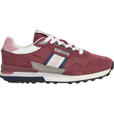 Pepe Jeans Baskets Kingston College Burgundy Red EU 38 Femme - Publicité Pepe Jeans Baskets Kingston College Burgundy Red EU 38 Femme - Publicité