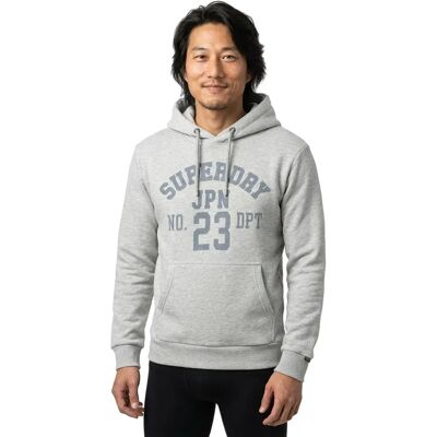 Superdry Sweat à Capuche Athletic Ess Cadet Grey Marl S - Publicité Superdry Sweat à Capuche Athletic Ess Cadet Grey Marl S - Publicité