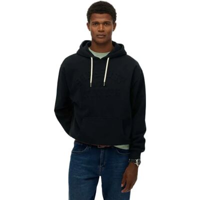 Superdry Sweat à Capuche Athletic Emboss Oversized Jet Black M Homme - Publicité Superdry Sweat à Capuche Athletic Emboss Oversized Jet Black M Homme - Publicité