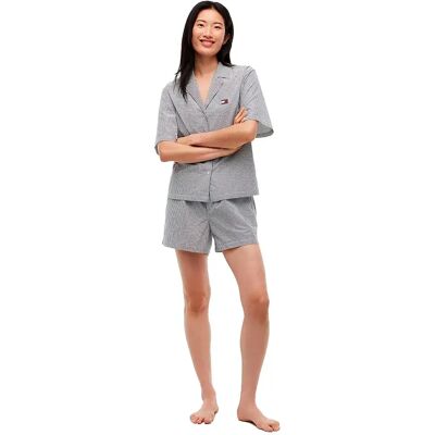 Tommy Hilfiger Pyjama à Manches Courtes Uw0uw06607 Ithaca Stripe Navy Blue M - Publicité Tommy Hilfiger Pyjama à Manches Courtes Uw0uw06607 Ithaca Stripe Navy Blue M - Publicité