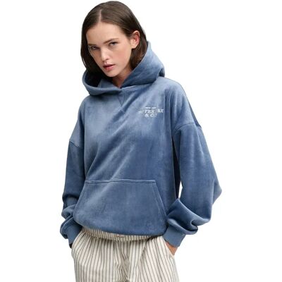 Superdry Sweat à Capuche Drop Needle Velour Vintage Indigo 2XS - Publicité Superdry Sweat à Capuche Drop Needle Velour Vintage Indigo 2XS - Publicité