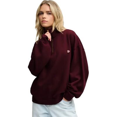 Superdry Sweat à Demi-zip Monogram Port Red 2XS - Publicité Superdry Sweat à Demi-zip Monogram Port Red 2XS - Publicité