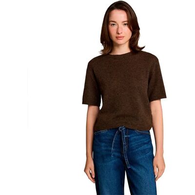Tom Tailor Sweat à Manches Courtes 1052683 Cool Dark Brown Melange XL - Publicité Tom Tailor Sweat à Manches Courtes 1052683 Cool Dark Brown Melange XL - Publicité