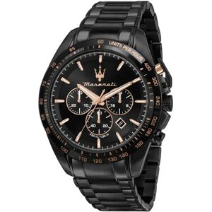 Maserati Montre Traguardo 45 Mm Chr Black Dial Br Black Black One Size Homme - Publicité Maserati Montre Traguardo 45 Mm Chr Black Dial Br Black Black One Size Homme - Publicité
