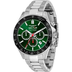 Sector Montre 230 43 Mm Chronograph Silver / Green Dial One Size Homme - Publicité Sector Montre 230 43 Mm Chronograph Silver / Green Dial One Size Homme - Publicité