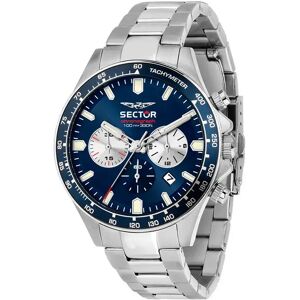 Sector Montre 230 43 Mm Chronograph Silver / Blue Dial One Size Homme - Publicité Sector Montre 230 43 Mm Chronograph Silver / Blue Dial One Size Homme - Publicité