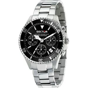 Sector Montre 230 43 Mm Ss Chronograph Silver / Black Dial One Size Homme - Publicité Sector Montre 230 43 Mm Ss Chronograph Silver / Black Dial One Size Homme - Publicité