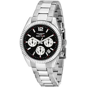 Sector Montre 240 39 Mm Chronograph Silver / Black Dial One Size Homme - Publicité Sector Montre 240 39 Mm Chronograph Silver / Black Dial One Size Homme - Publicité