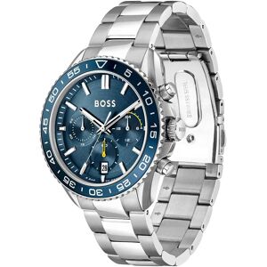 Boss Montre Runner 44 Mm Silver / Blue / Mineral One Size Homme - Publicité Boss Montre Runner 44 Mm Silver / Blue / Mineral One Size Homme - Publicité