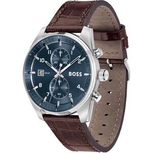 Boss Montre Skytraveller 44 Mm Brown / Blue / Mineral One Size Homme - Publicité Boss Montre Skytraveller 44 Mm Brown / Blue / Mineral One Size Homme - Publicité