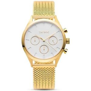 Tayroc Montre Pour Femme Ty51 Golden / White One Size Femme - Publicité Tayroc Montre Pour Femme Ty51 Golden / White One Size Femme - Publicité