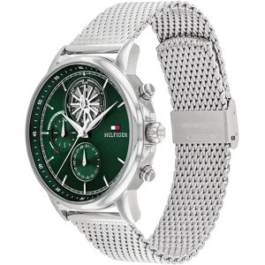 Tommy Hilfiger Montre Stewa 44 Mm Silver / Green / Mineral One Size Homme - Publicité Tommy Hilfiger Montre Stewa 44 Mm Silver / Green / Mineral One Size Homme - Publicité