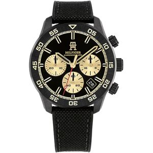 Tommy Hilfiger Montre Th85 42 Mm Black / Black / Gold / Mineral One Size Homme - Publicité Tommy Hilfiger Montre Th85 42 Mm Black / Black / Gold / Mineral One Size Homme - Publicité