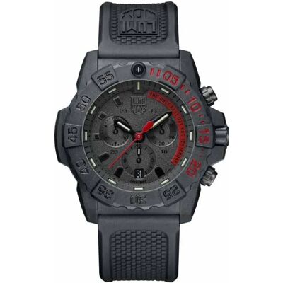 Luminox Montre Navy Seal Chronograph 3581 Black / Red / Black 45 mm Homme - Publicité Luminox Montre Navy Seal Chronograph 3581 Black / Red / Black 45 mm Homme - Publicité