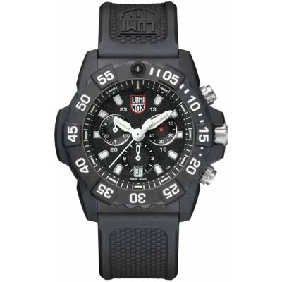 Luminox Montre Navy Seal Chronograph 3581 Black / White 45 mm Homme - Publicité Luminox Montre Navy Seal Chronograph 3581 Black / White 45 mm Homme - Publicité