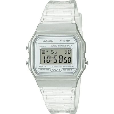 Casio Montre F-91ws-7ef White One Size Homme,Femme - Publicité Casio Montre F-91ws-7ef White One Size Homme,Femme - Publicité