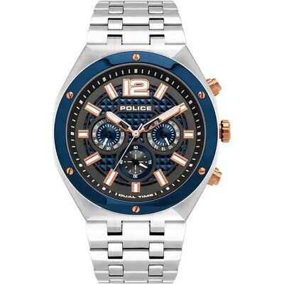 Police Montre Pl.15995jstbl Silver-Gray One Size Homme - Publicité Police Montre Pl.15995jstbl Silver-Gray One Size Homme - Publicité