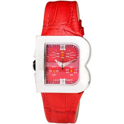 Laura Biagiotti Montre Pour Femme Lb0002l-05 Red One Size - Publicité Laura Biagiotti Montre Pour Femme Lb0002l-05 Red One Size - Publicité