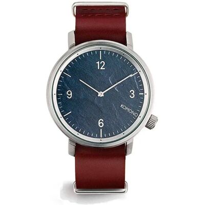 Komono Montre Kom Silver / Garnet / Multicolored One Size Homme - Publicité Komono Montre Kom Silver / Garnet / Multicolored One Size Homme - Publicité