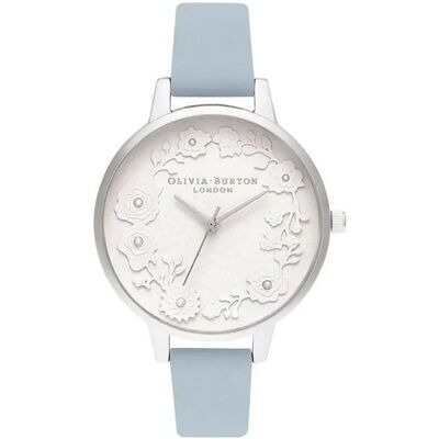 Olivia Burton Montre Pour Femme Ob16ar04 Silver / Blue / White One Size Femme - Publicité Olivia Burton Montre Pour Femme Ob16ar04 Silver / Blue / White One Size Femme - Publicité